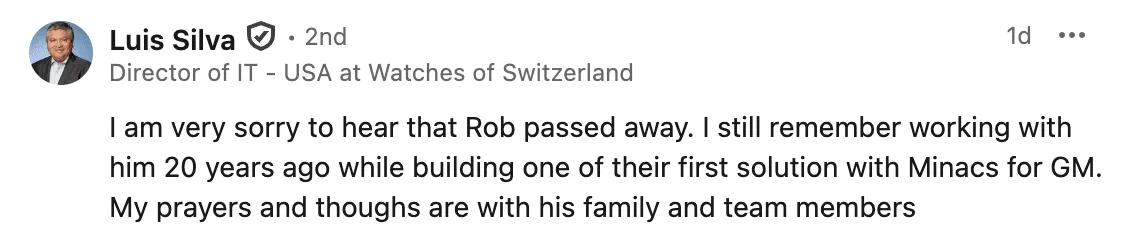 Tribute from Luis Silva