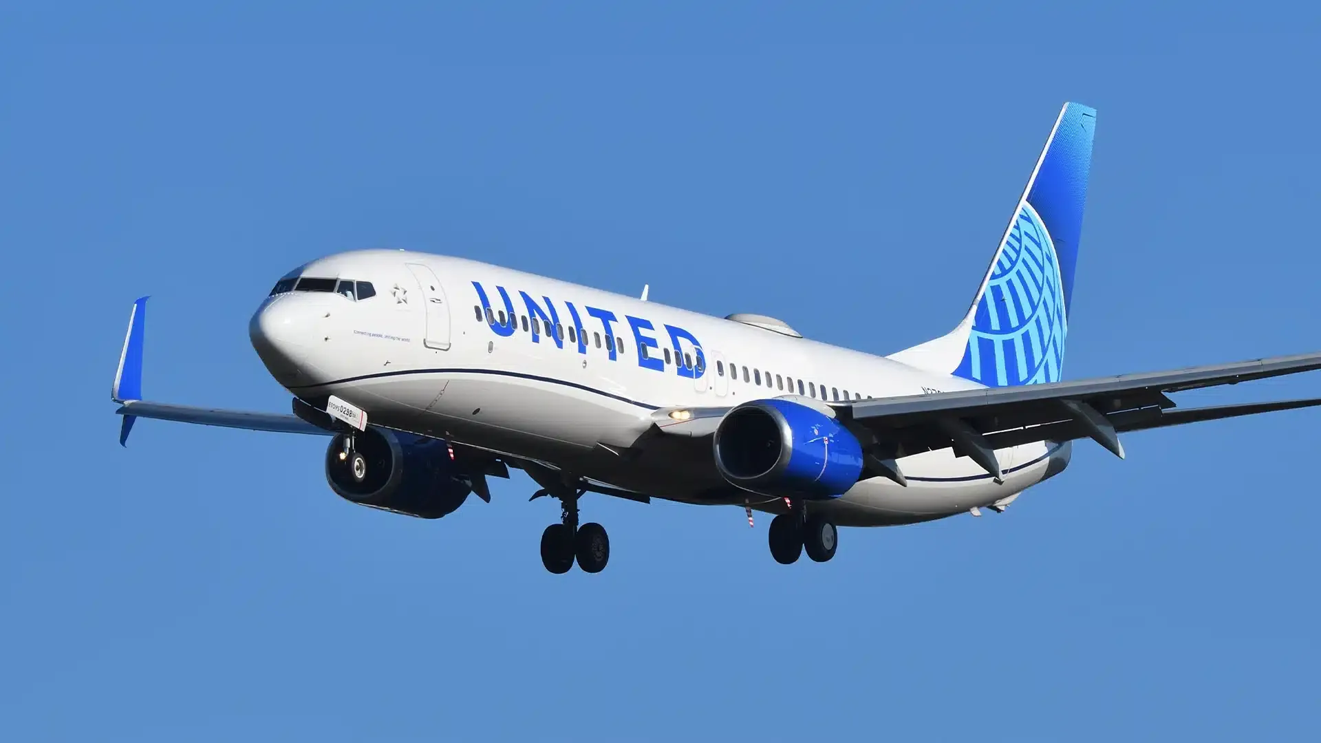 United Airlines aircraft at the gate