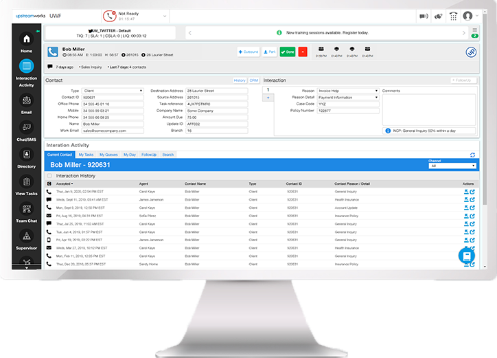 Omnichannel Contact Center Agent Desktop
