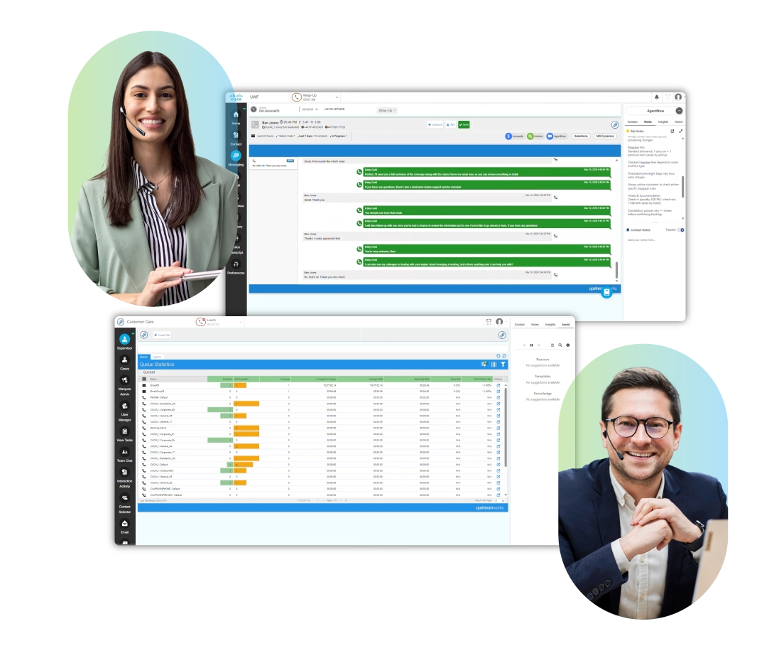 Upstream Works unified AI-powered omnichannel agent workspace