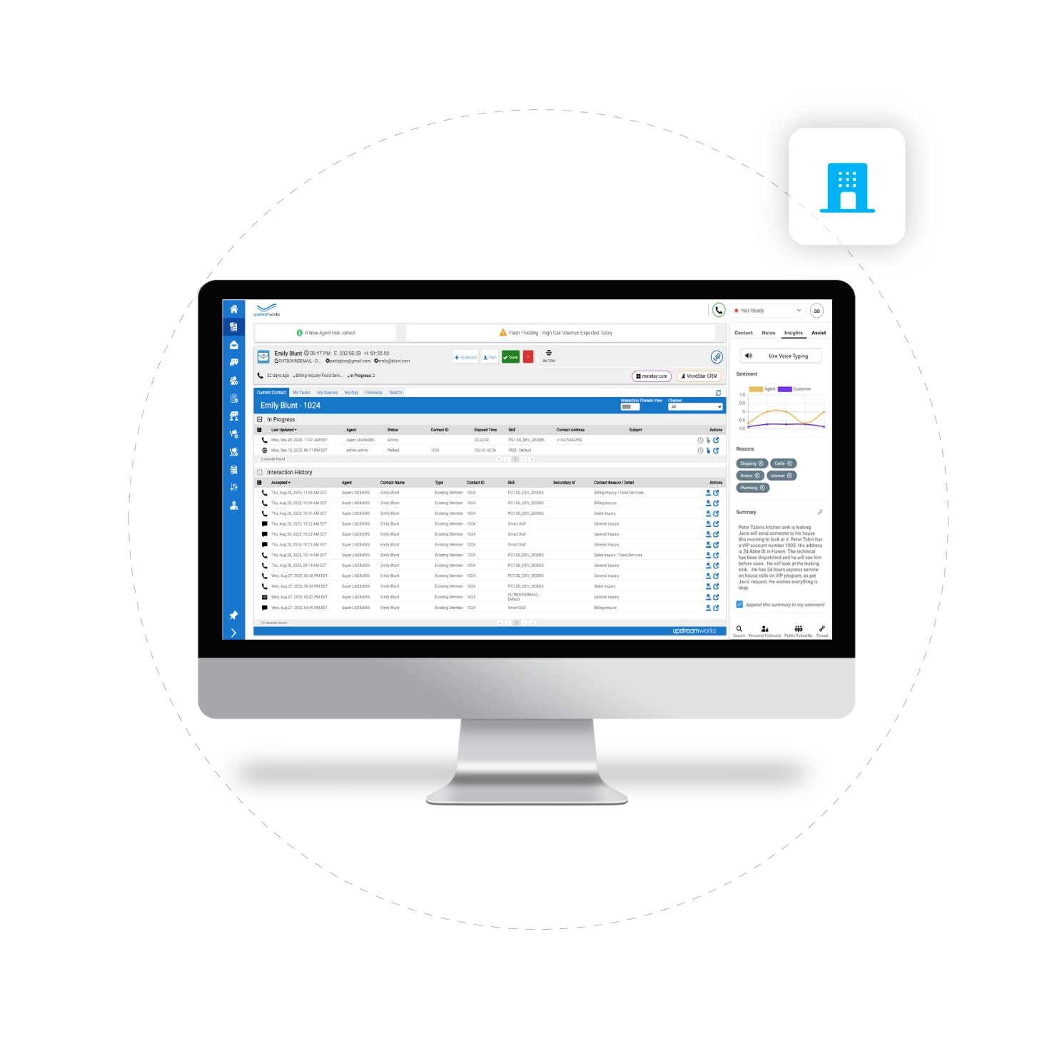 Upstream Works on Amazon Connect enterprise CX built for scale