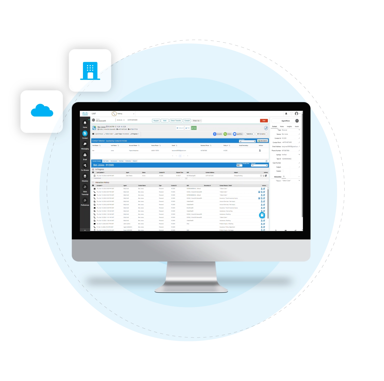 Upstream Works on Finesse omnichannel agent workspace