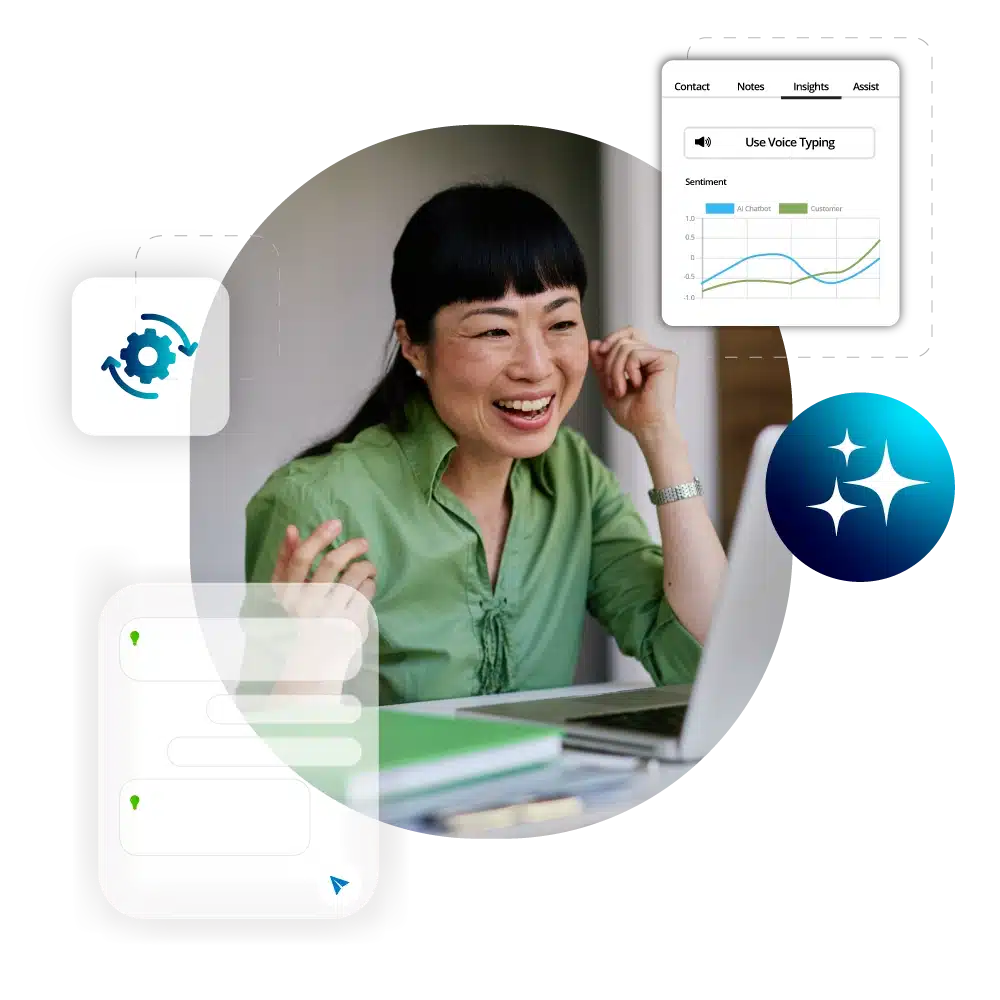 Upstream Works seamless self-service and human-AI assistance handoff